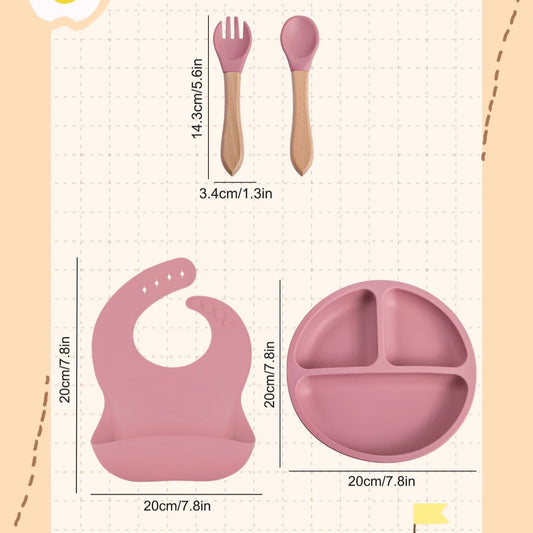Premium Silicone Plates (Set of 4)