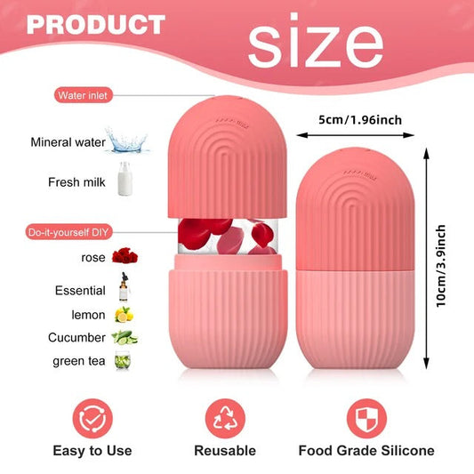 Reusable Ice Roller for Face || Skin Tightening, Pore Shrinking & Glow Boosting Skincare Tool