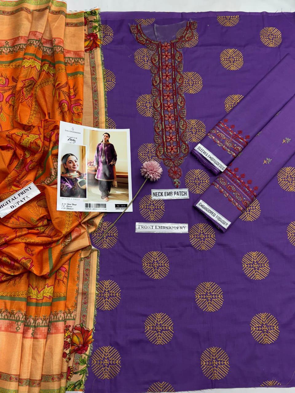 Premium Lawn 3PC Suit