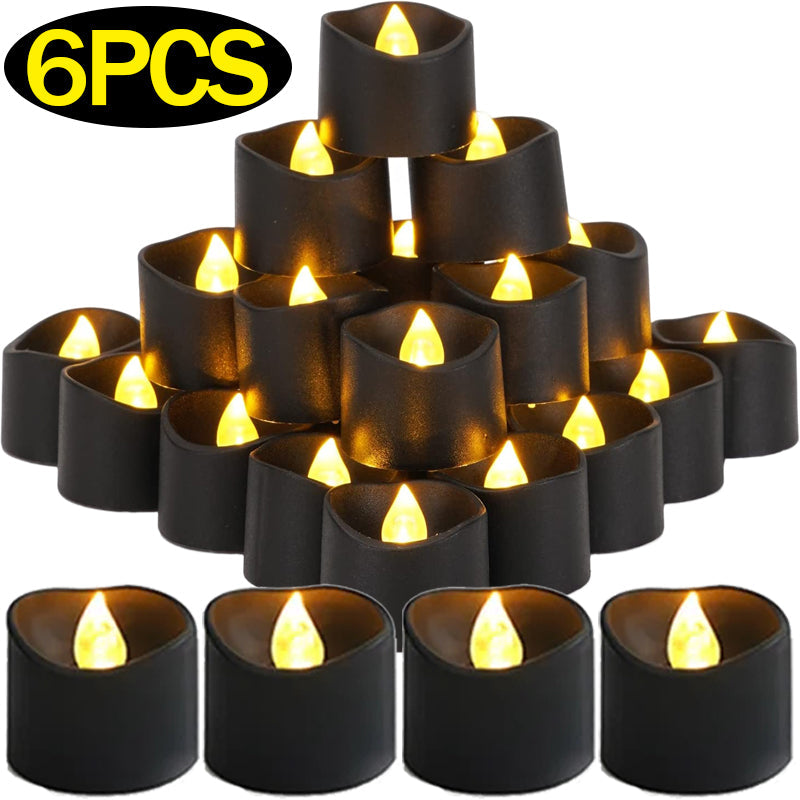 Black LED Flameless Candles