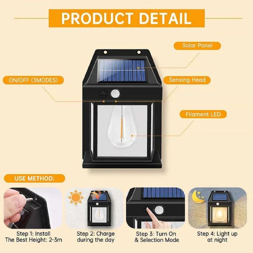 BK-888 Solar Wall Lamp