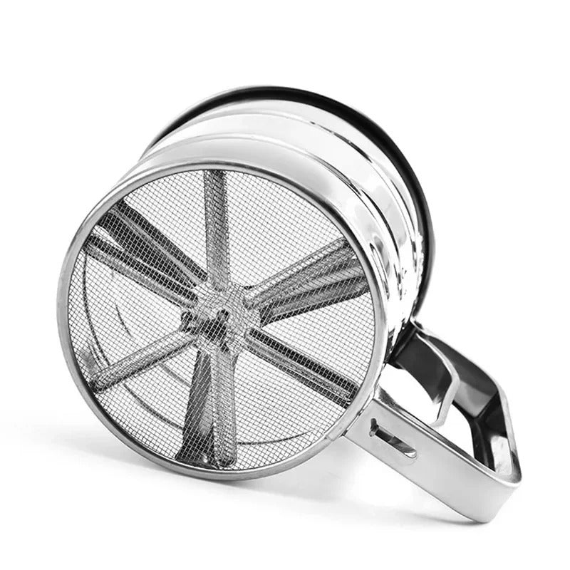 Stainless Steel Flour Sieve Cup || Handheld Baking Sifter for Flour, Sugar & Powdered Ingredients