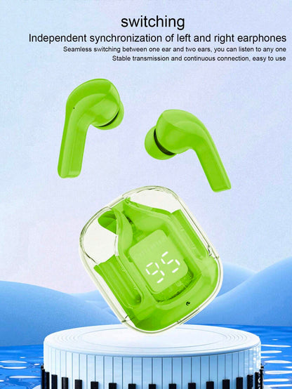 Air 31 Earbuds Wireless Earbuds With Crystal Transparent Case Type C Charging And Bluetooth 5.3 Providing Durable Quality