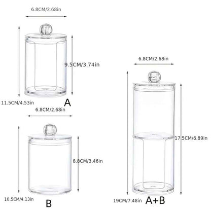 2-in-1 Stackable Cotton Pad Holder