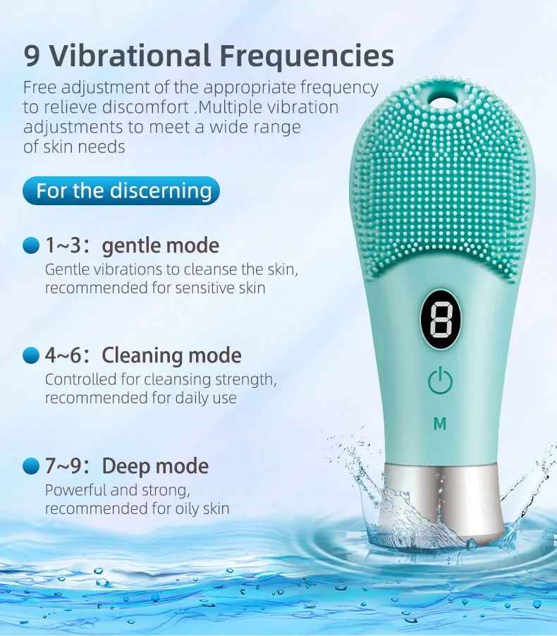 9-Speed Ultrasonic Skin Scrubber