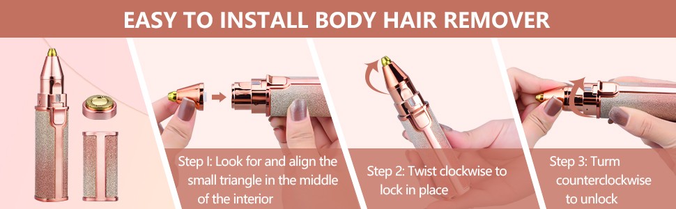2in1 Electric Eyebrow Trimmer and Shaver Rechargeable Hair Remover|| Rechargeable Painless Precision Eyebrow Trimmer