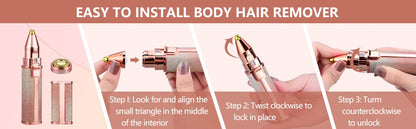 2in1 Electric Eyebrow Trimmer and Shaver Rechargeable Hair Remover|| Rechargeable Painless Precision Eyebrow Trimmer