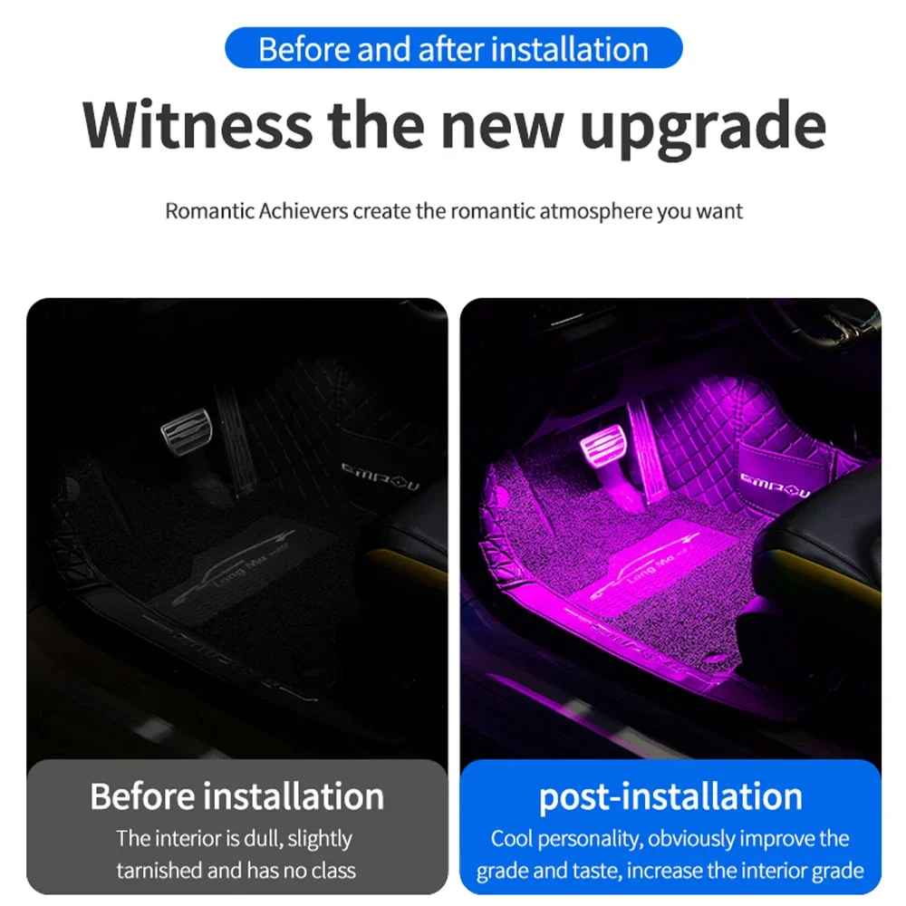 LED Car Ambient Light Kit