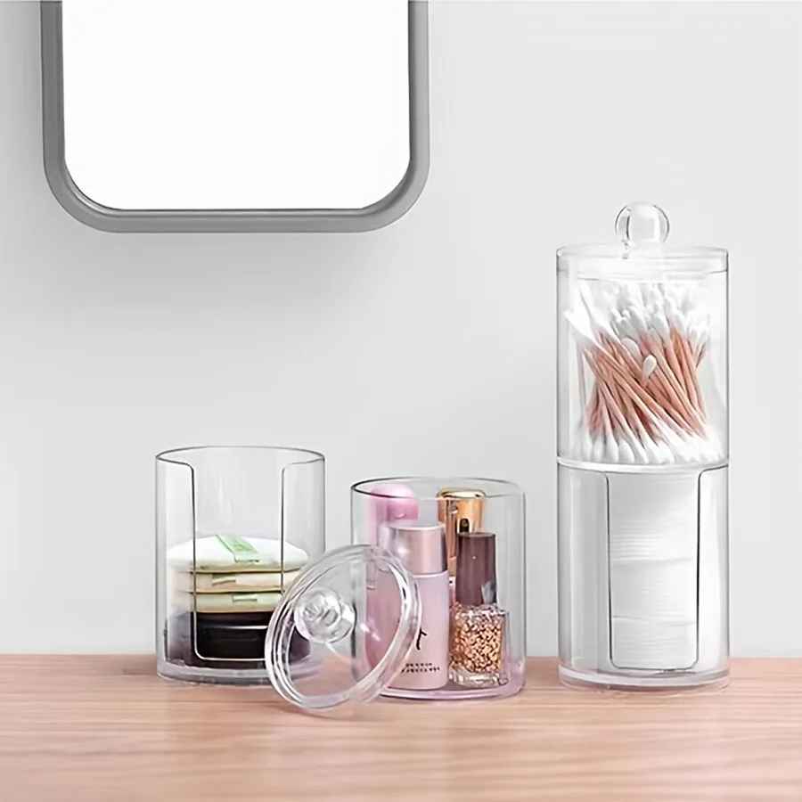 2-in-1 Stackable Cotton Pad Holder