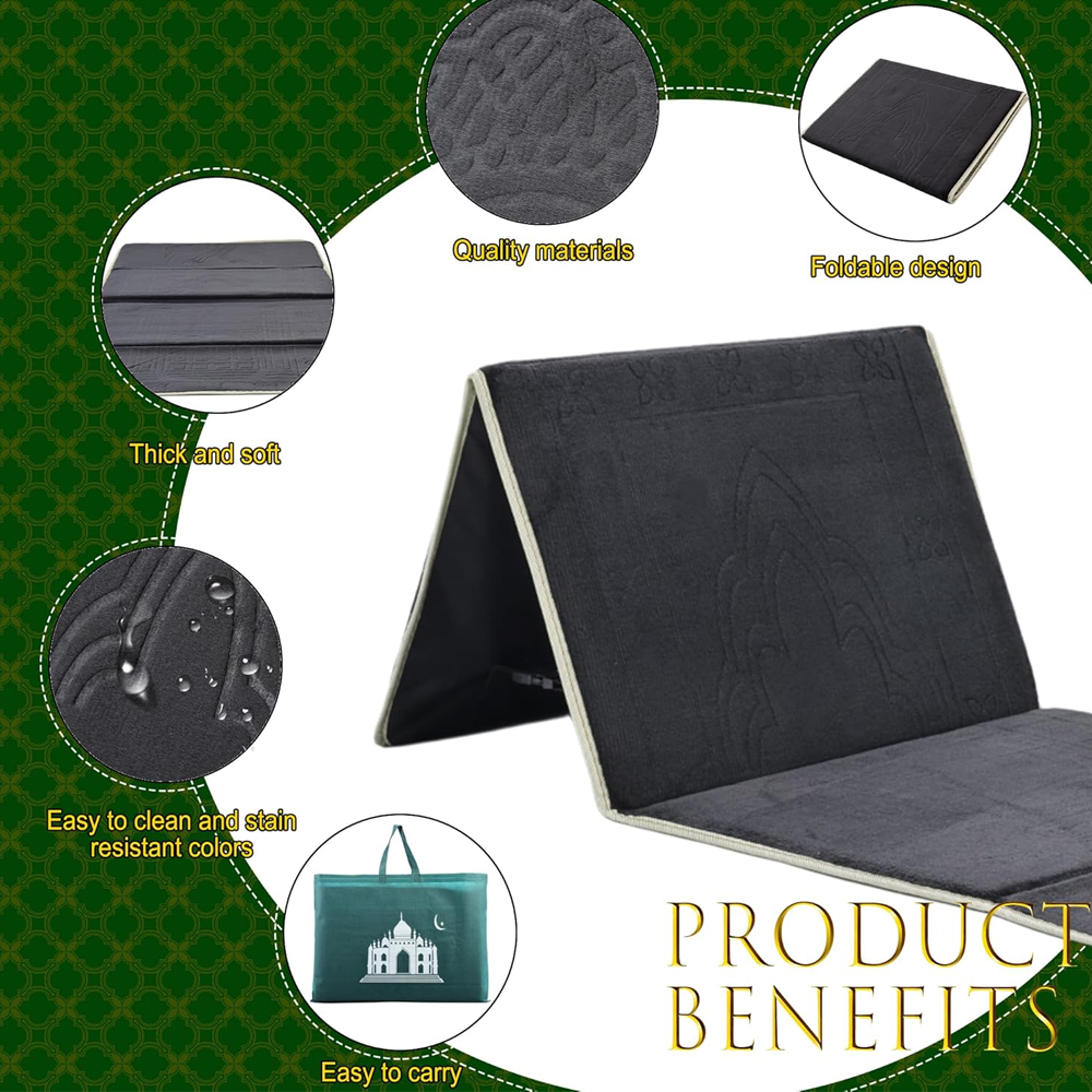 Premium Foldable Musallah with Back Support