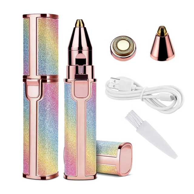2in1 Electric Eyebrow Trimmer and Shaver Rechargeable Hair Remover|| Rechargeable Painless Precision Eyebrow Trimmer