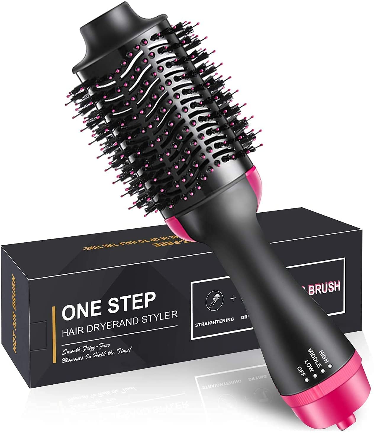 Hot Air Brush 3-in-1 Hair Dryer