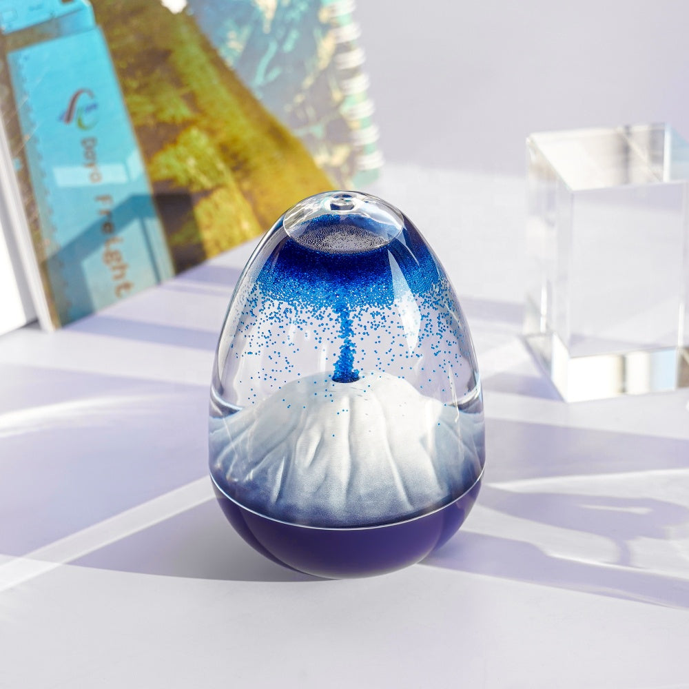 Volcanic Eruption Oil Drop Hourglass