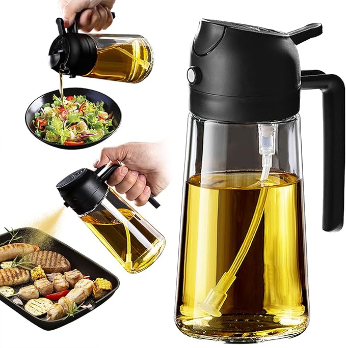 2-in-1 Oil Sprayer & Dispenser Bottle