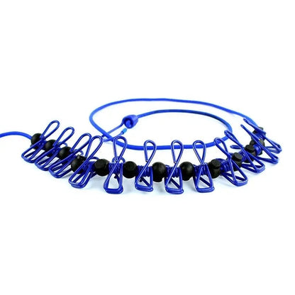 12-Clip Elastic Laundry Rope