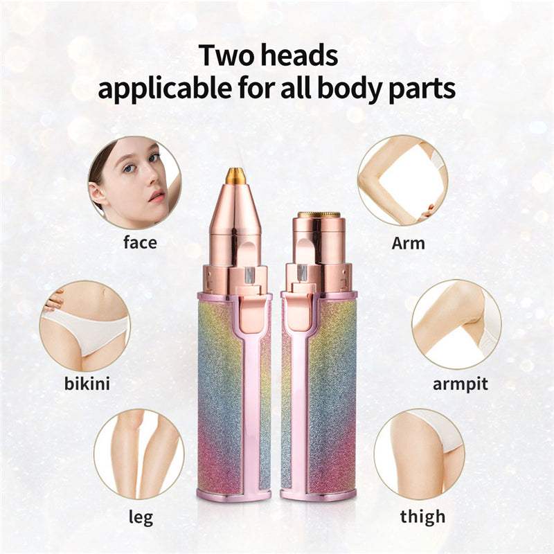 2in1 Electric Eyebrow Trimmer and Shaver Rechargeable Hair Remover|| Rechargeable Painless Precision Eyebrow Trimmer