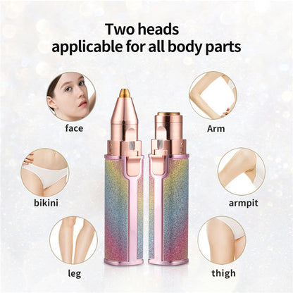 2in1 Electric Eyebrow Trimmer and Shaver Rechargeable Hair Remover|| Rechargeable Painless Precision Eyebrow Trimmer