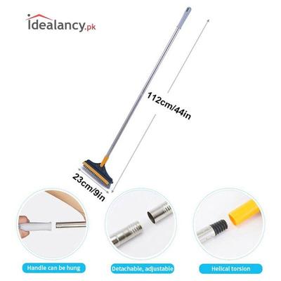 2 In 1 Floor Scrub Broom Stick