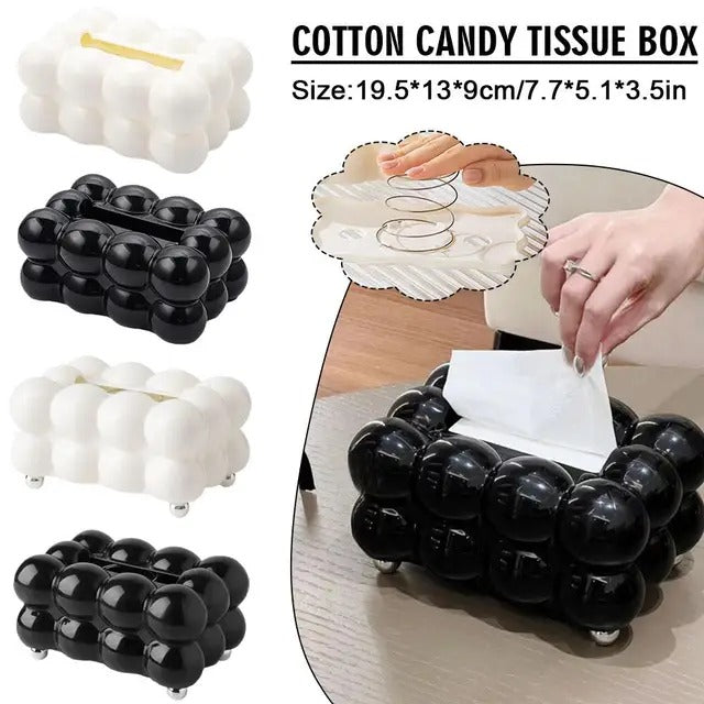 Bubble Shape Tissue Box Holder || Cute Decorative Tissue Box Cover for Home & Office Desk Decor