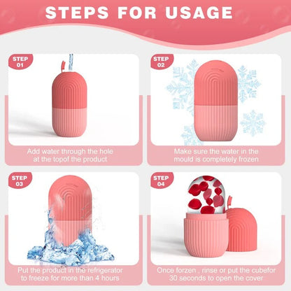 Reusable Ice Roller for Face || Skin Tightening, Pore Shrinking & Glow Boosting Skincare Tool