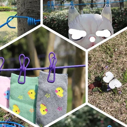 12-Clip Elastic Laundry Rope