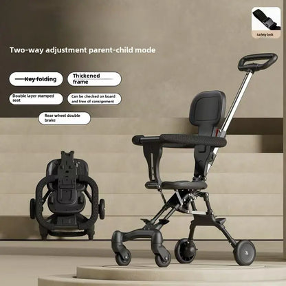 Simple Lightweight Steel Baby Stroller