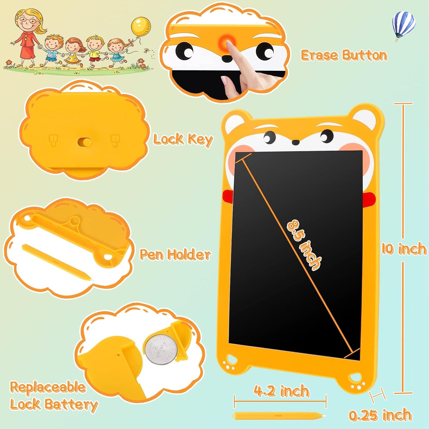 10 Inch LCD Writing Tablet for Kids
