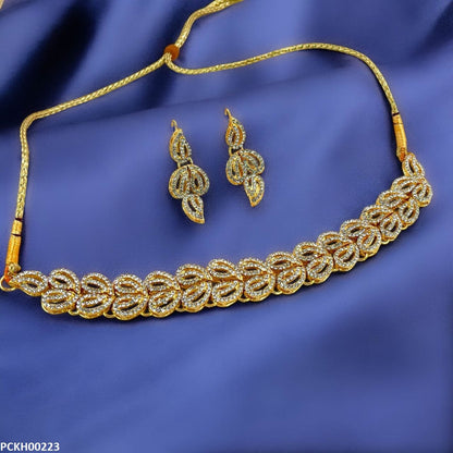 PCKH00223 FRN Double Leaf Choker Set - PCKH