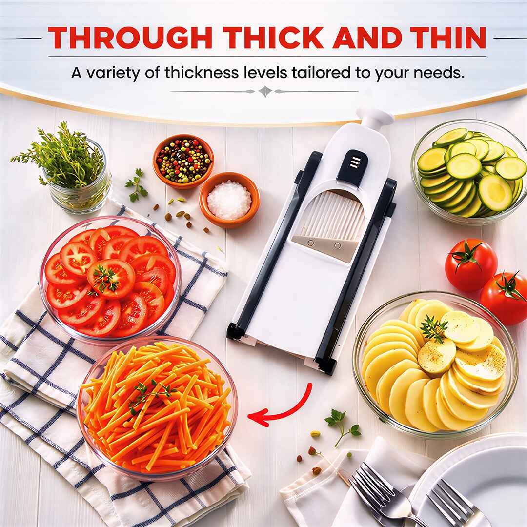 Adjustable Mandoline Vegetable Slicer Cutter – Multi-Purpose Kitchen Chopper