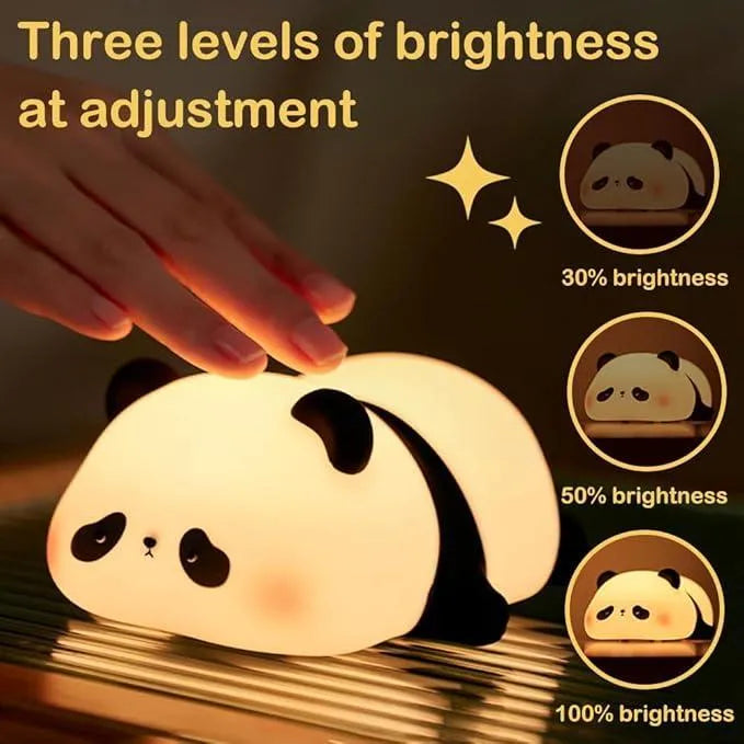 Silicone Panda Night Lamp | Cute Panda Night Light for Bedroom & Home Decor