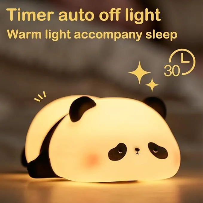 Silicone Panda Night Lamp | Cute Panda Night Light for Bedroom & Home Decor