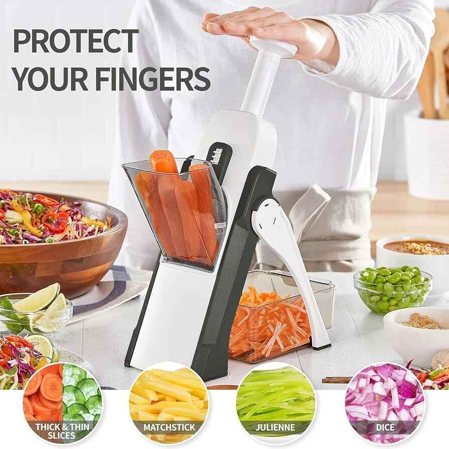 Adjustable Mandoline Vegetable Slicer Cutter – Multi-Purpose Kitchen Chopper