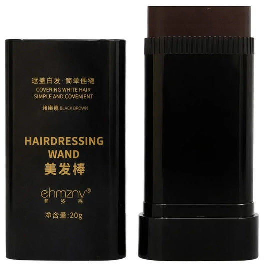 Brown Temporary Hair Color Stick | Long-Lasting Gray Coverage Hair Touch-Up Wand