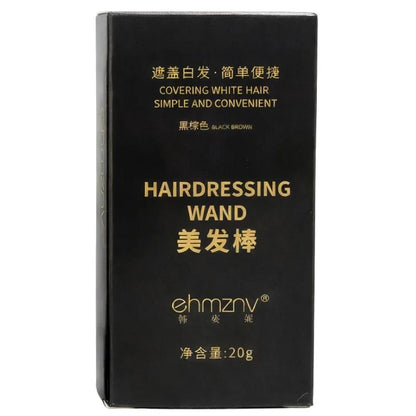 Brown Temporary Hair Color Stick | Long-Lasting Gray Coverage Hair Touch-Up Wand