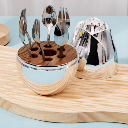 Buy Luxury Rose-Shaped Fruit Fork Set