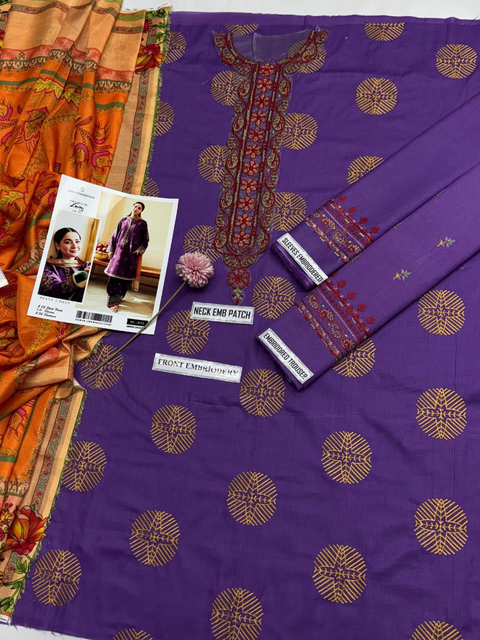 Premium Lawn 3PC Suit