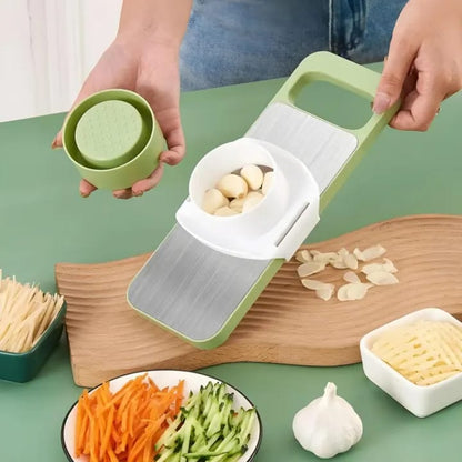 5-in-1 Multifunctional  Vegetable & Fruit Slicer| 5-in-1 Tool Set with Changeable Stainless Steel Blades