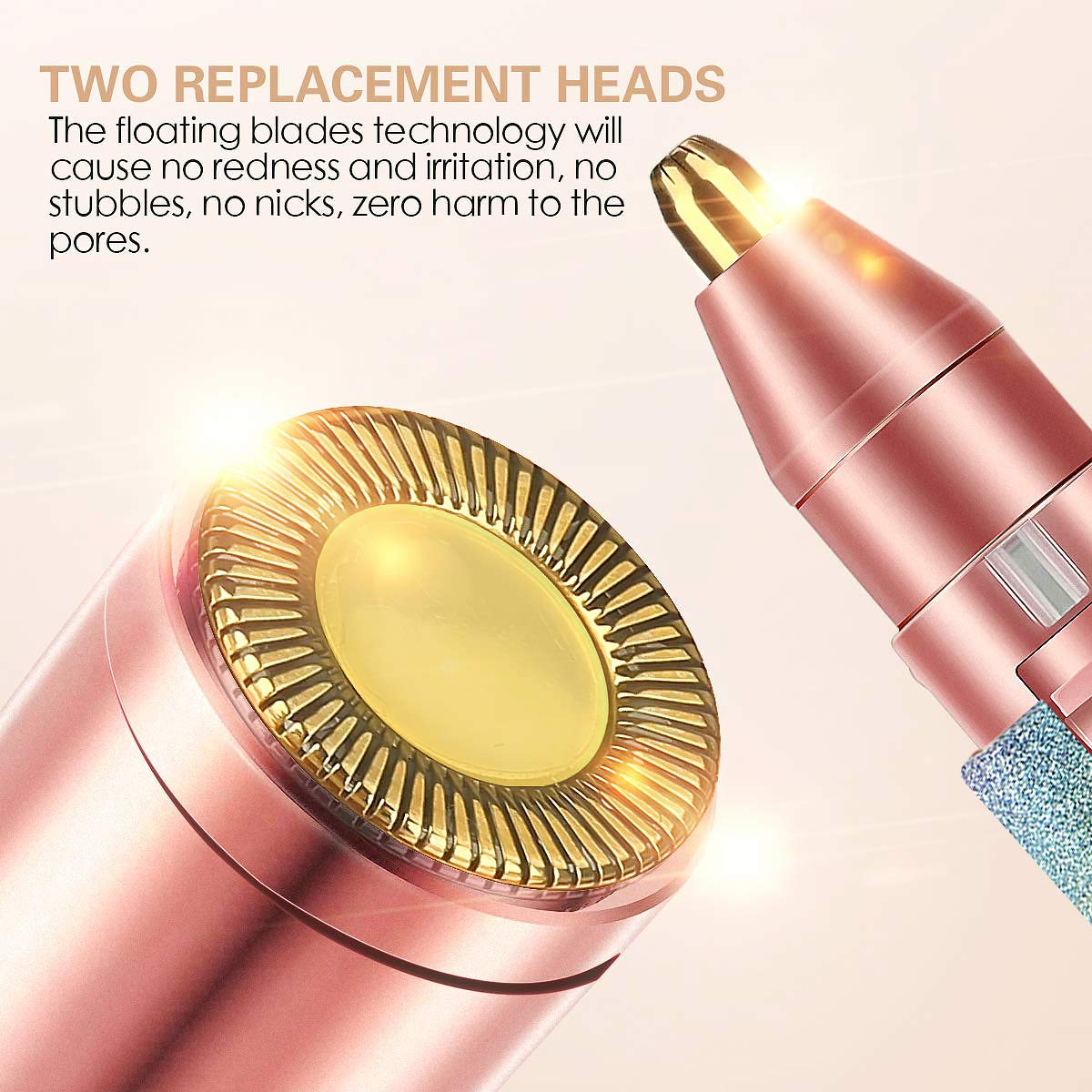 2in1 Electric Eyebrow Trimmer and Shaver Rechargeable Hair Remover|| Rechargeable Painless Precision Eyebrow Trimmer