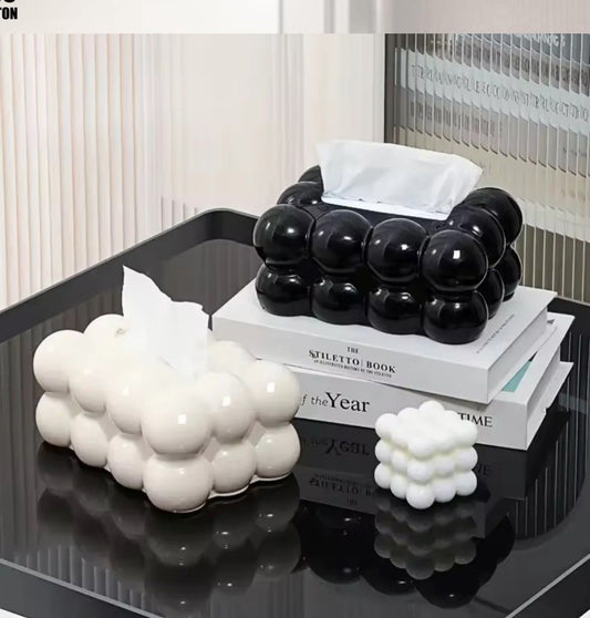 Bubble Shape Tissue Box Holder || Cute Decorative Tissue Box Cover for Home & Office Desk Decor