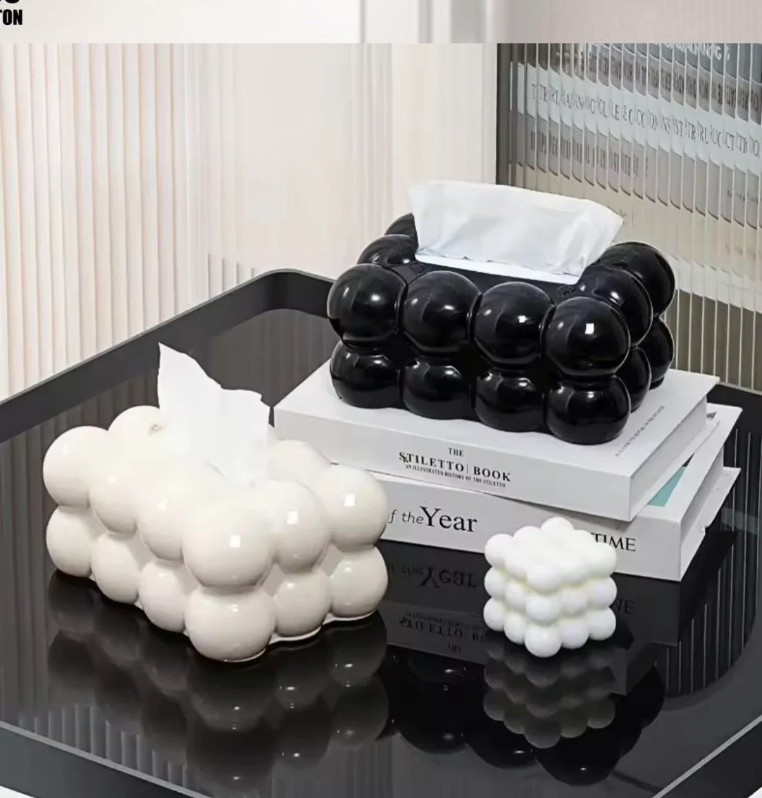 Bubble Shape Tissue Box Holder || Cute Decorative Tissue Box Cover for Home & Office Desk Decor