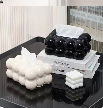 Bubble Shape Tissue Box Holder || Cute Decorative Tissue Box Cover for Home & Office Desk Decor