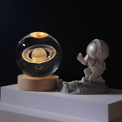 3D Crystal Galaxy Night Lamp