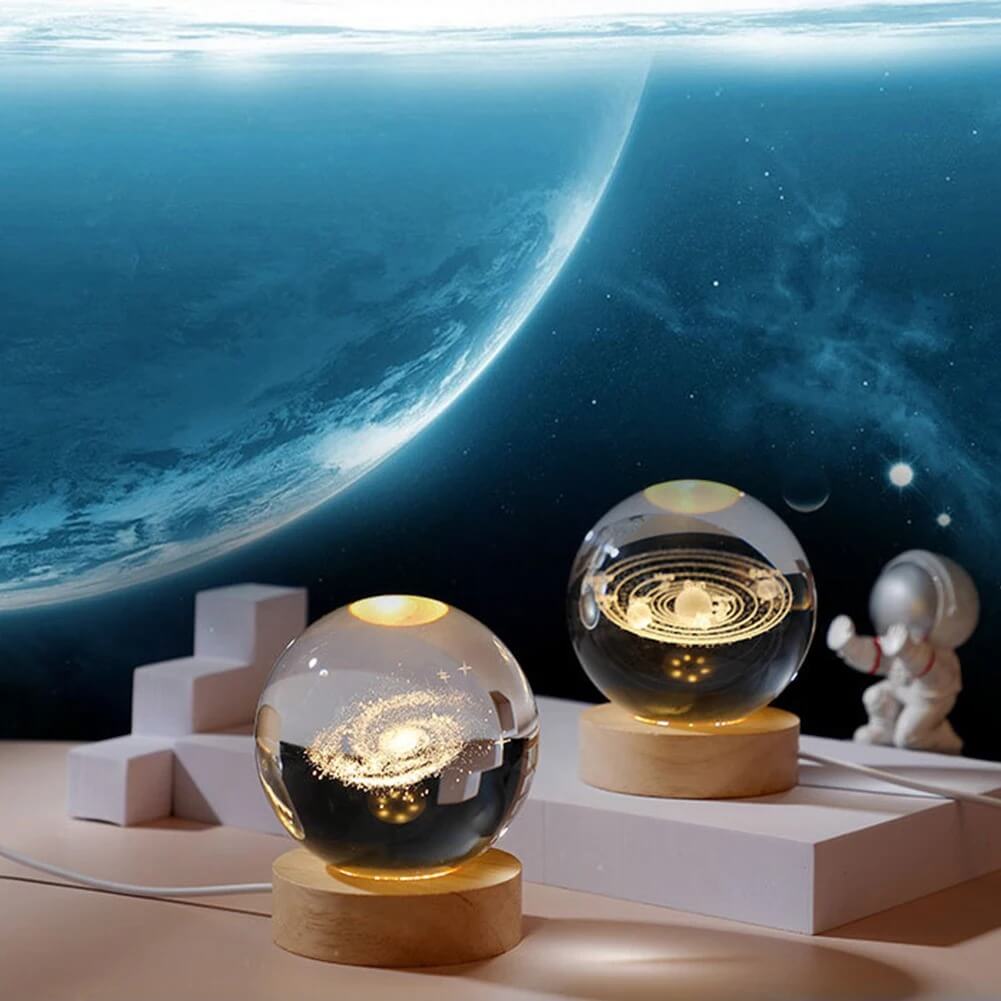 3D Crystal Galaxy Night Lamp