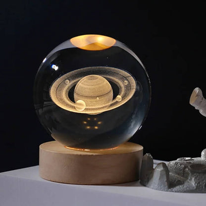 3D Crystal Galaxy Night Lamp