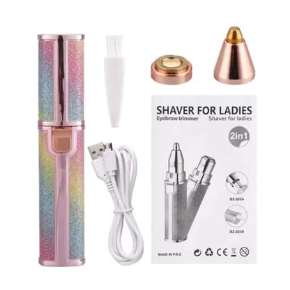 2-in-1 Facial Hair Remover & Eyebrow Trimmer