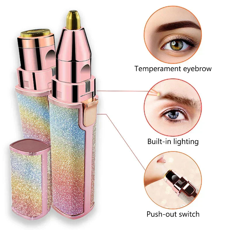 2-in-1 Facial Hair Remover & Eyebrow Trimmer