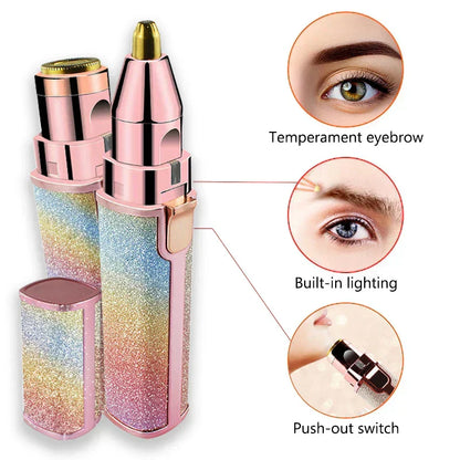 2-in-1 Facial Hair Remover & Eyebrow Trimmer