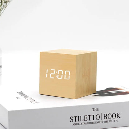 Wooden Led Smart Alarm Clock