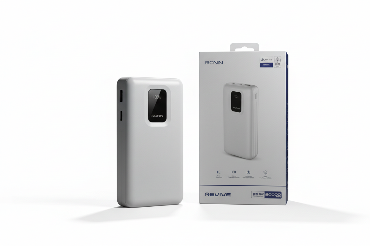 RONIN REVIVE 20000mAh Power Bank - 22.5W Fast Charging