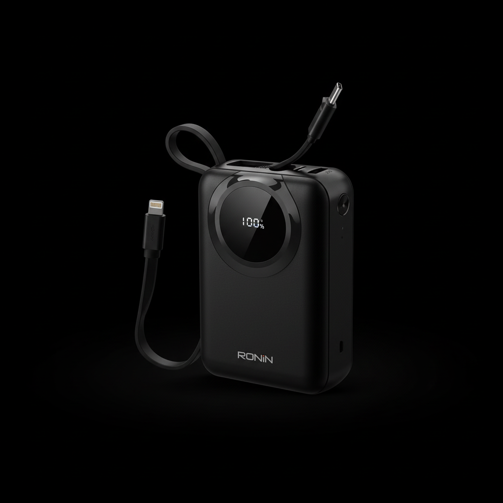 RONIN Zapster 35W 20000mAh Power Bank with Built-in Cable